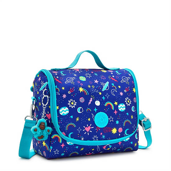 Kipling New Kichirou Printed Lunch Bag Vesker Blå | NO 1058YX